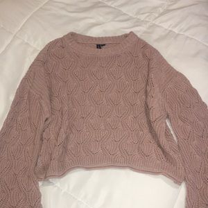 Mauve cropped sweater 💗